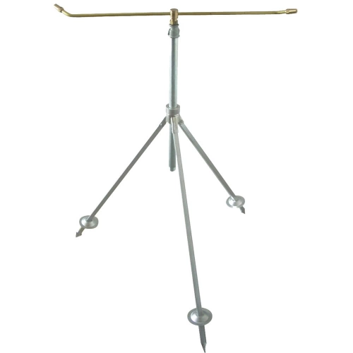 Arroseur rotatif sur trépied mâle 15x21, hauteur réglable 70 à 110 cm, jet réglable