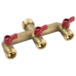 Nez sélecteur de circuits 3 sorties pour programmateur, F20x27, M20x27, entraxe 70