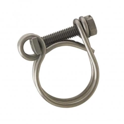 Collier double fils inox
