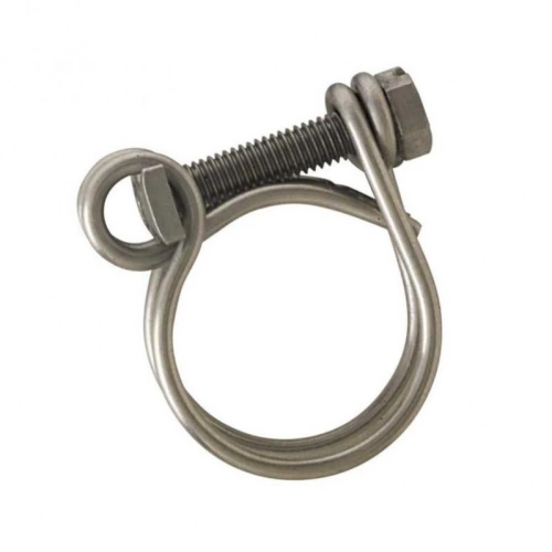 Collier double fils inox