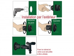 Traversee de cuve rapide plastique, BOUTTE