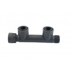 Collecteur 2 sorties PVC - 1" Mâle x 1" Femelle x 1" Femelle