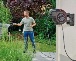 Dévidoir de tuyau GE-HR 18/30-1 Li-Solo - 18V - tuyau 30m - enroulement auto - pivotant 180° - sans batterie