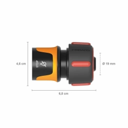 Raccord de tuyau stop 19 mm