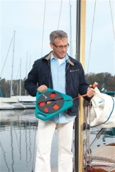 Dévidoir d'arrosage portable à tuyau plat 20 m