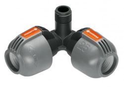 Raccord d'angle d'arrosage enterré 25 mm mâle 3/4"