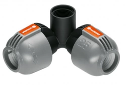 Raccord d'angle d'arrosage enterré 25 mm femelle 3/4"