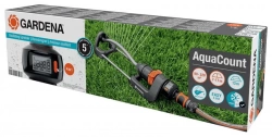 Arroseur oscillant compteur d'eau AquaCount - surface d'arrossage de 90 à 220 m²