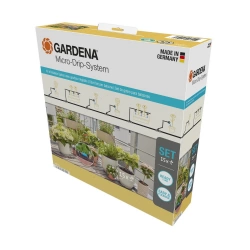 Kit d'initiation goutte-à-goutte pour balcon - jusqu'à 15 plantes Micro-Drip-System