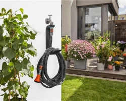 Support tuyau Liano™ TapFix pour robinets d'eau (G 1", G 3/4" et G 1/2")