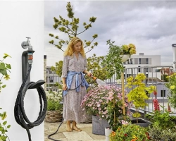 Support tuyau Liano™ TapFix pour robinets d'eau (G 1", G 3/4" et G 1/2")
