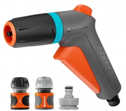 Pistolet de nettoyage multijet Classic + raccord Aquastop – 2 jets avec kit de raccordement complet