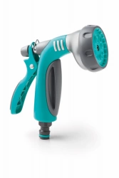 Pistolet d'arrosage multi-jets métal caoutchouc - Bleu