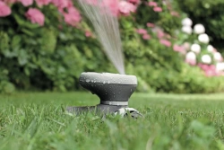 Arrosseur circulaire 8 zones DRIVER sur base - Gris