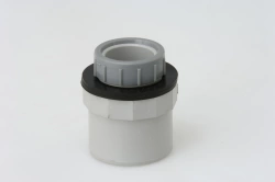 Embout de connexion pvc gris