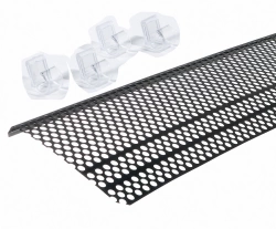 Grillage stop-feuilles et attaches noir pvc