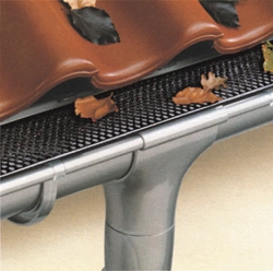 Grillage stop-feuilles et attaches noir pvc