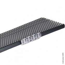 Grillage stop-feuilles et attaches noir pvc