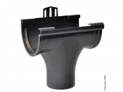 Naissance à joint pour gouttière demi-ronde développé 25 Pmg80a pvc