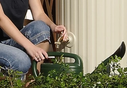 Récupérateur d'eau colonne romaine cylindrique sable 1000 L