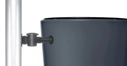 Réservoir Vaso 2en1 220L Graphite avec robinet PE imitation laiton et Collecteur Filtrant Eco Gris.