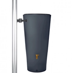 Réservoir Vaso 2en1 220L Graphite avec robinet PE imitation laiton et Collecteur Filtrant Eco Gris.