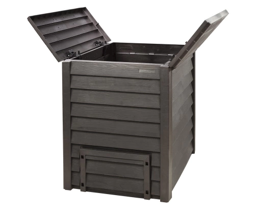 Composteur Thermo Wood + grille de fond - Brun - 600 Litres