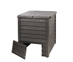 Composteur Thermo Wood + grille de fond - Brun - 600 Litres