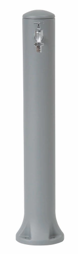 Fontaine RONDO grise avec robinet laiton