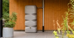 Réservoir CUBUS 1000 L Gris Béton Avec robinet PE imitation laiton
