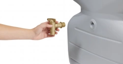 Réservoir CUBUS 1000 L Gris Béton Avec robinet PE imitation laiton