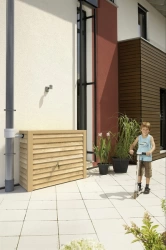 Cuve décorative WOODY - 350 L - bois clair