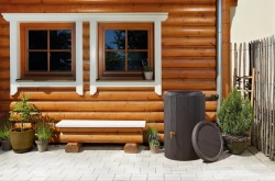 KIT MADERA 220L BRUN - Collecteur filtrant et Robinet PE