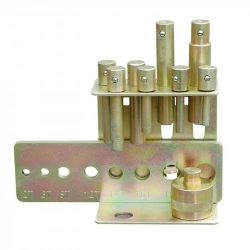 Kit de 8 poinçons avec plaque de fixation