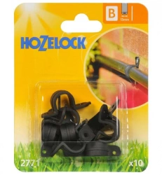 Attache murale en plastique pour tuyau d'alimentation d'irrigation 13mm (x12)