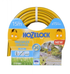 Tuyau d’arrosage anti torsion - jaune bandes 3D grises (48 uc/pal) - 19mm - 20m