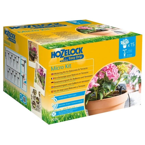 Micro Kit d'arrosage automatique pour traiter jusqu’à 15 jardinières 4mm
