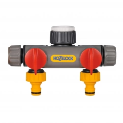 Raccord 2 voies pour robinet en plastique pas de vis 21 mm, 26,5 mm, 33,3 mm