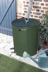 Récupérateur d'eau souple 500L  - Vert - 98x80cm