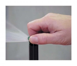 Tuyère escamotable LPS 4P avec Buse TVAN17 - Emergence 100 mm - de 25 a 360° - Portée 5,2m avec vis de réglage