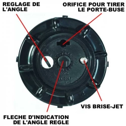 Turbine escamotable mini-8 hauteur d'émergence 9,5cm